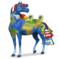 unicorn de călărit roib