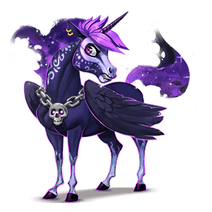 unicorn de călărit akhal-teke roib